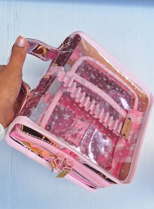 Producto - Cartuchera Isadora Espejo Rosa (STOCK)