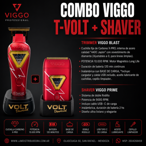 Producto - Trimmer Volt + Shaver Volt Diamond