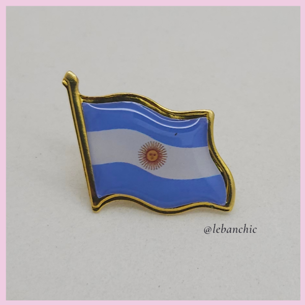 Producto - Pin Bandera Dorada