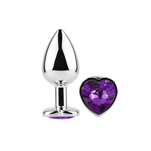 Producto - Plug Heart Love Metal Large Purpl - 0