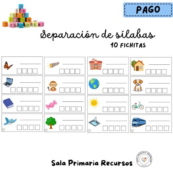 Producto - Separación de sílabas