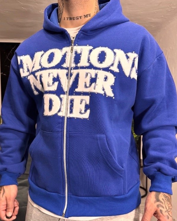 Producto - Campera Mixed Emotion Azul - 3