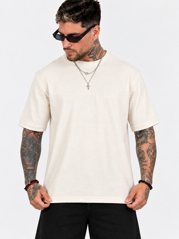 Producto - Remera Waffle Blanca - 0