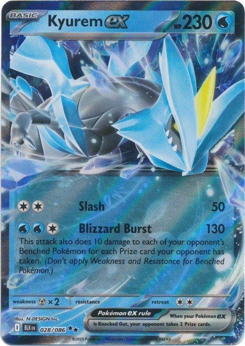 Producto - Kyurem ex - 028/086 - Black Bolt Holo