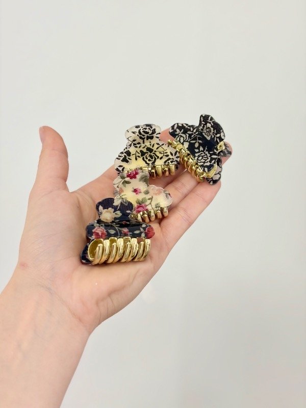 Producto - Mini broches estampa floreada