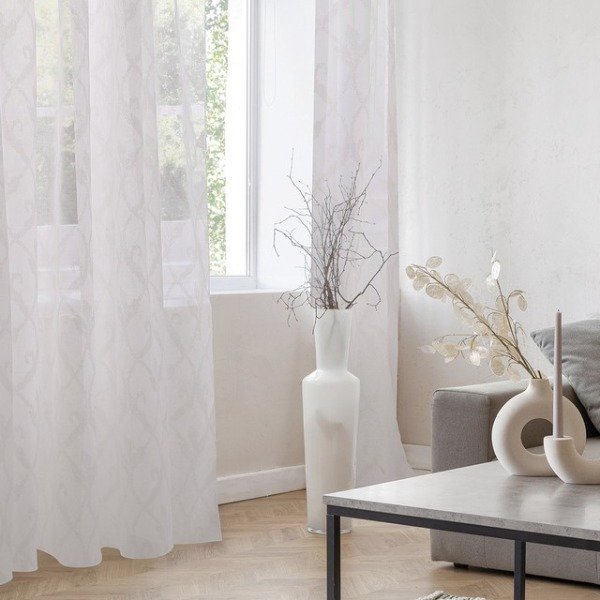 Producto - Juego de Cortinas Voile 270x205 cm Estampado Nuvó