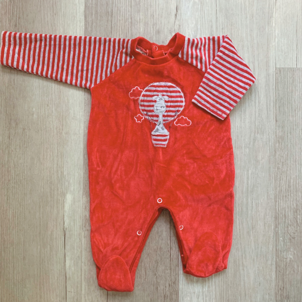 Producto - Enterito Plush Rojo Jirafa 3M