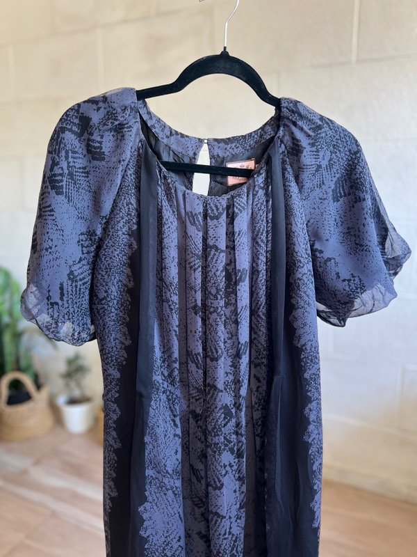 Producto - Vestido azul reptil