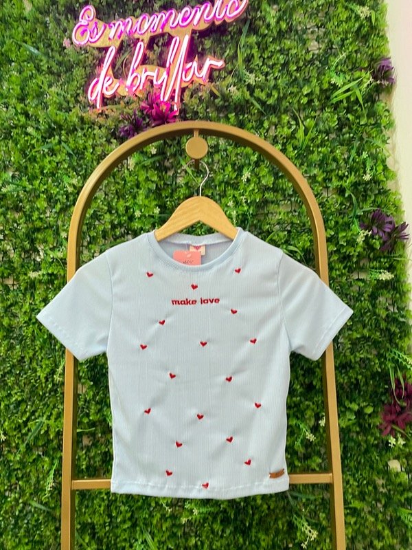 Producto - Remera baby tee Make love 0371