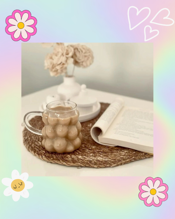 Producto - Taza de Vidrio Burbuja 350ml