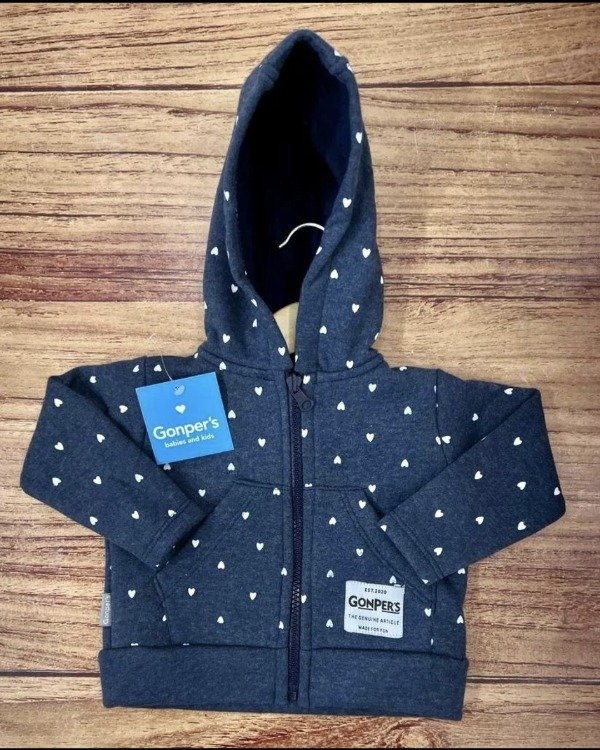 Producto - Campera Friza Corazones Nena