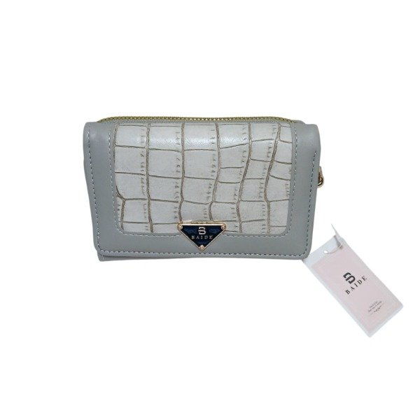 Producto - Billetera Corta con Solapa Gris