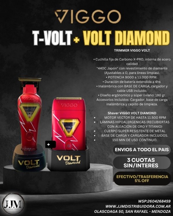 Producto - Trimmer Volt + Shaver Volt Diamond