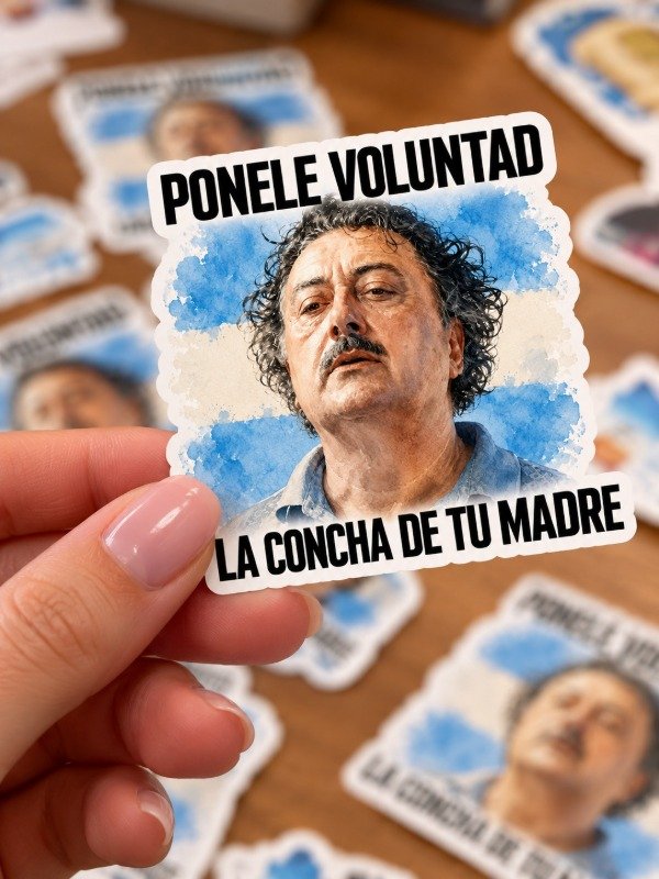 Producto - Stickers // Ponele voluntad la concha de tu madre