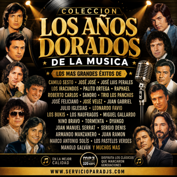 Producto - LOS AÑOS DORADOS DE LA MÚSICA - GRANDES ARTISTAS 60s 70s 80s EN ESPAÑOL