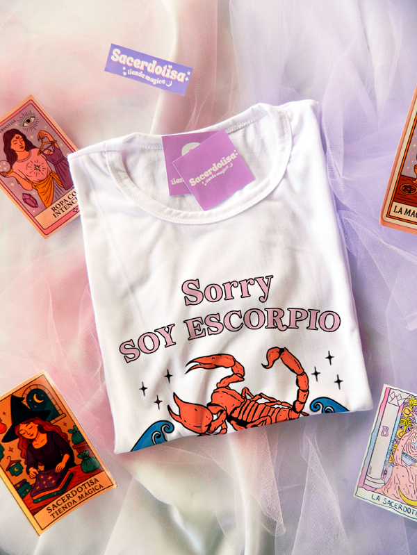 Producto - Remera Sorry, soy escorpio