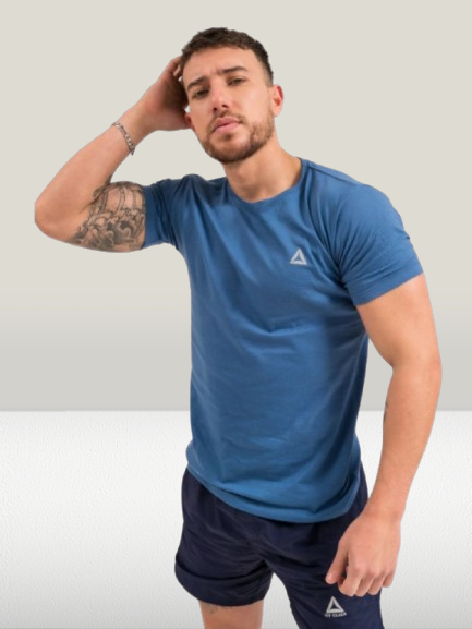 Producto - Remera de algodón azulino