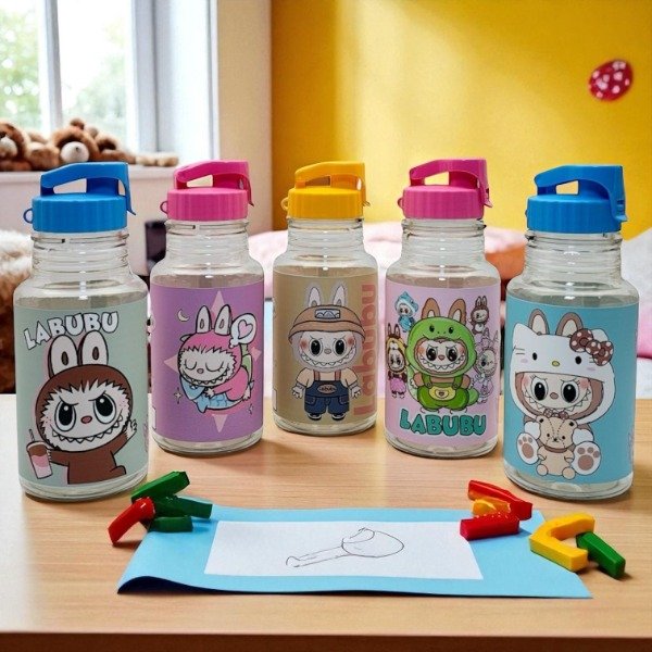 Producto - BOTELLA INFANTIL FLIP TAP LABUBU 500 ML MODELOS SURTIDOS