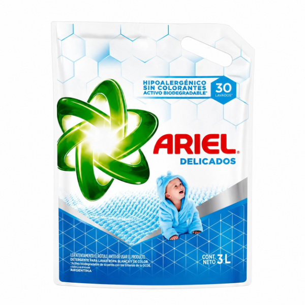 Producto - Jabón Liquido Ariel Delicados 3 litros