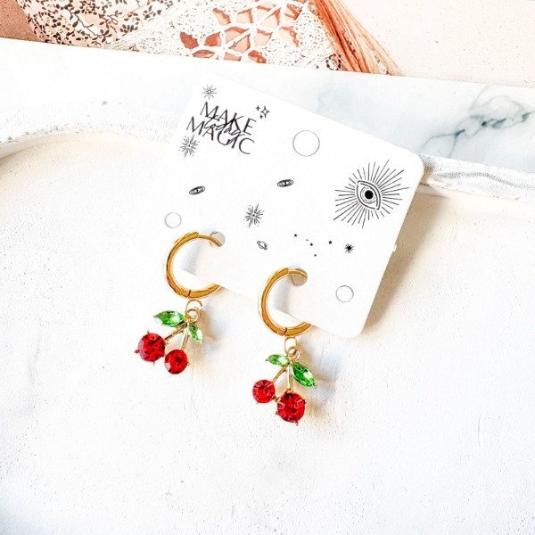 Producto - Aros Cherry Acero Dorado