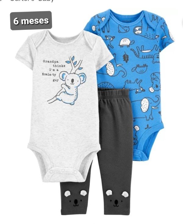 Producto - TRIO CARTERS 2 BODY Y PANTALON 6 meses koala
