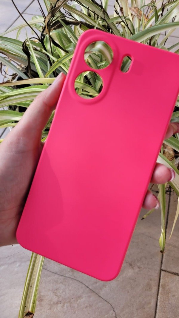 Producto - Xiaomi 13c y poco c65 silicona case con felpa rosa chicle