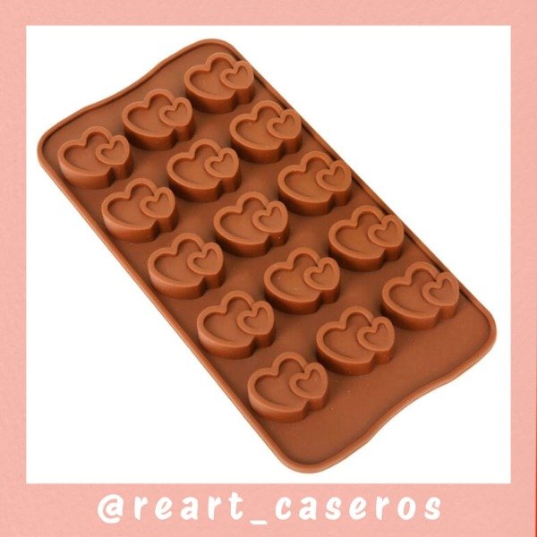 Producto - Molde Bombonero Dos Corazones