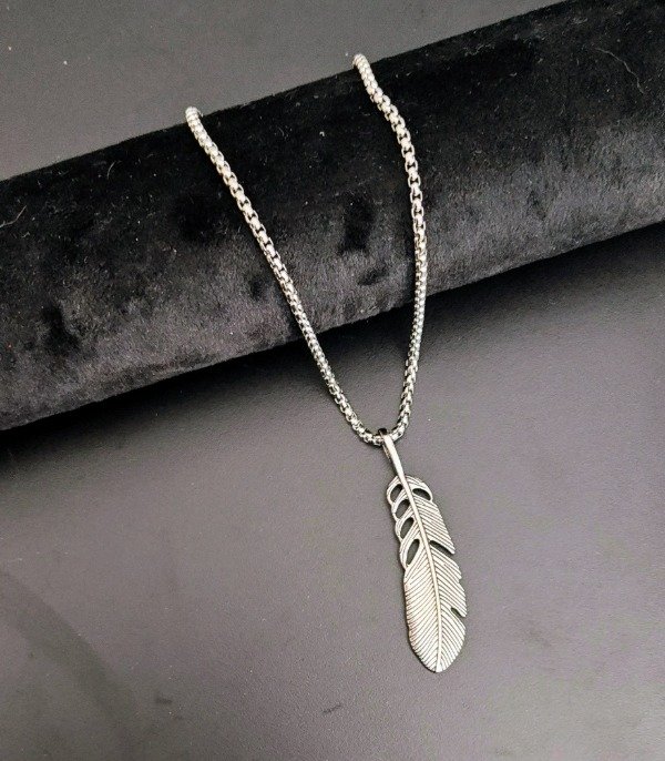Producto - Collar Hoja cadena 60 cm