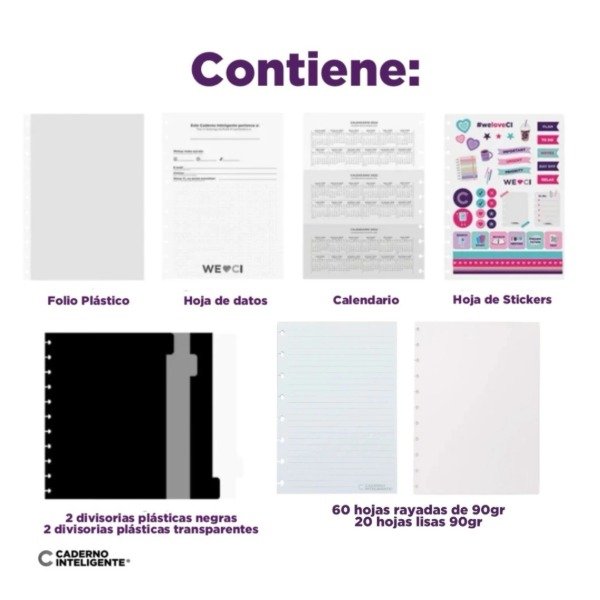 Producto - Cuaderno Inteligente A5 Mapa Mundi Azul - 1