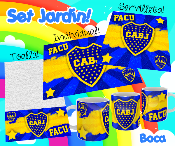 Producto - SETS DE JARDIN - BOCA JUNIORS 4