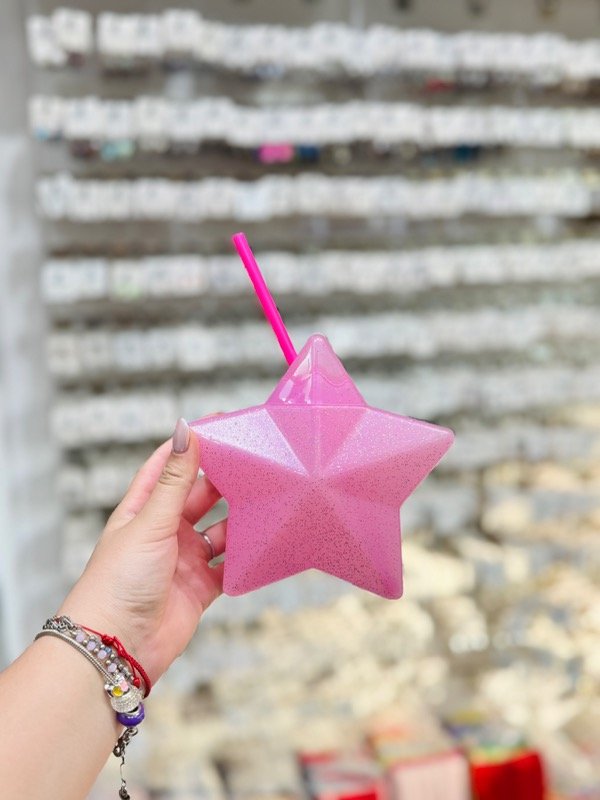Producto - Vaso plástico estrella rosa art40457