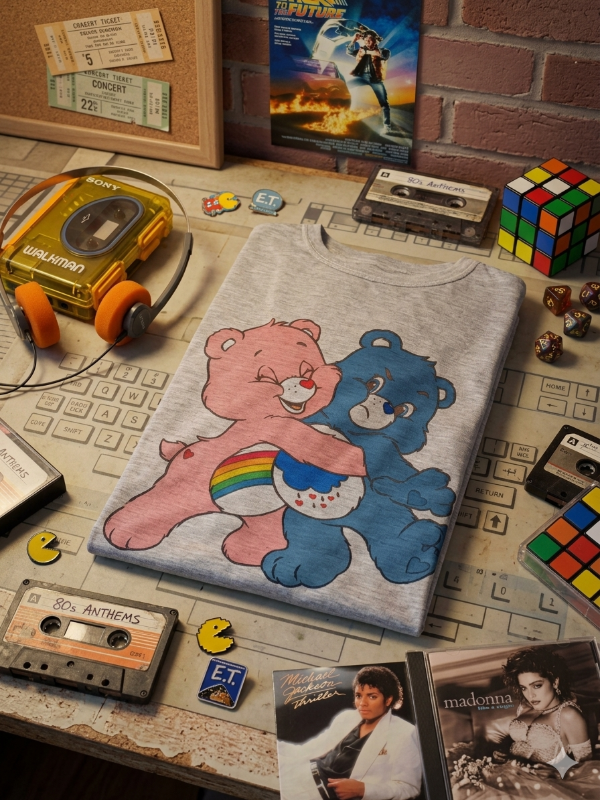 Producto - Remera Mujer Ositos Abrazo Gris