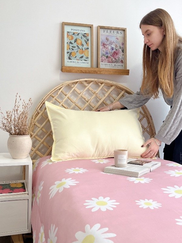 Producto - Acolchado Margaritas Rosa