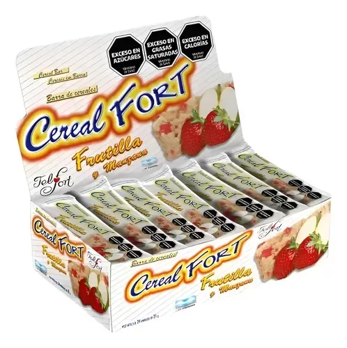 Producto - Felfort Cereal Fort 19 gr x 24 unidades Frutilla y Manzana