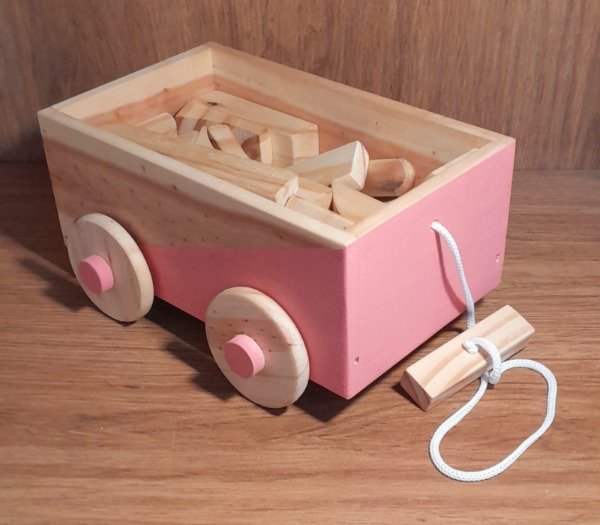 Producto - Carro de arrastre con bloques surtidos