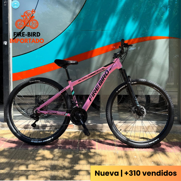 Producto - Fire Bird MTB (Rosa+Negro) Rodado 29-26-24