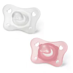 Producto - Set Chupete Chicco Physio forma x2 mini soft Silicona 2-6M Rosa