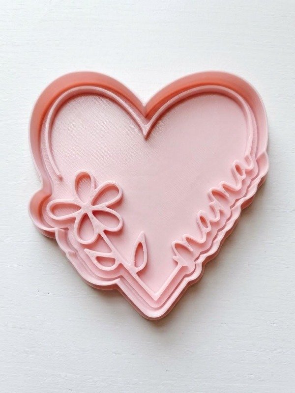 Producto - Cortante Y Sello Corazón Mamá