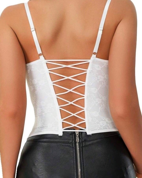 Producto - Corset Espalda con Tiras Blanco