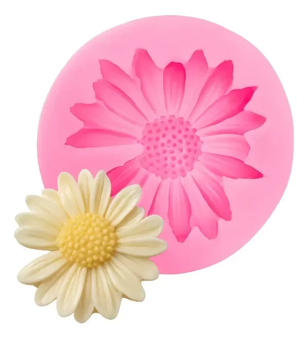 Producto - Molde margarita sin petalo comun 7cm