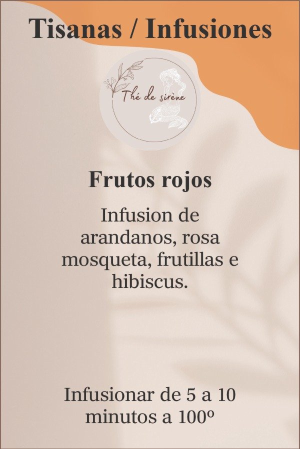 Producto - Tisanas / Infusiones 30g - Frutos rojos