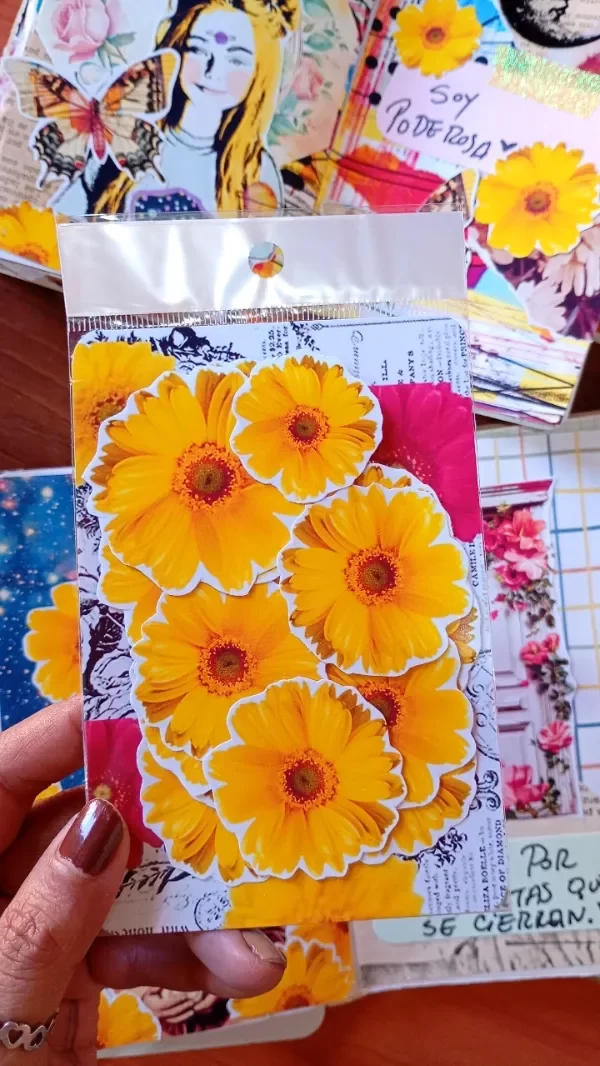 Producto - Stickers Flores amarillas