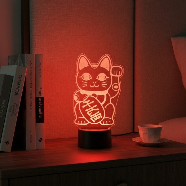Producto - Velador Gatito de la Suerte