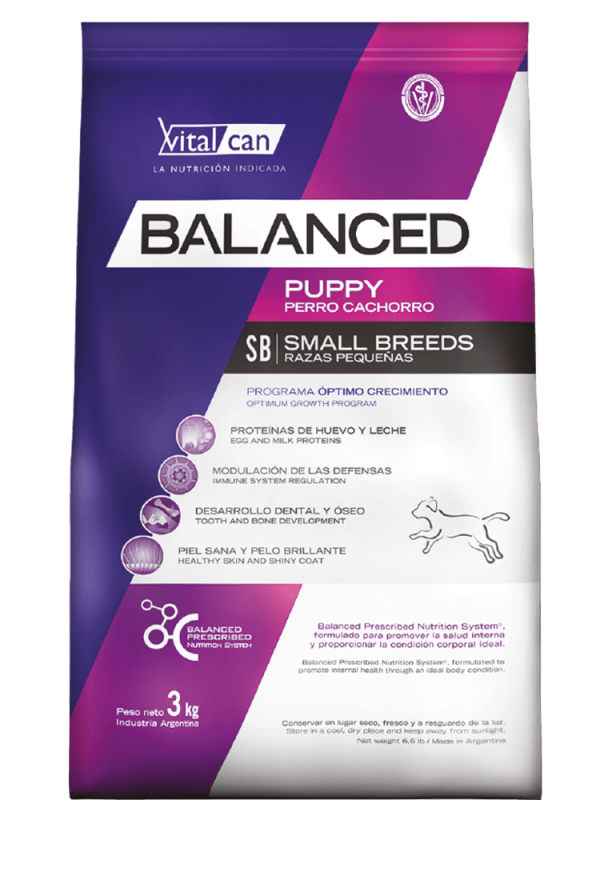 Producto - Balanced perro cachorro raza pequeña