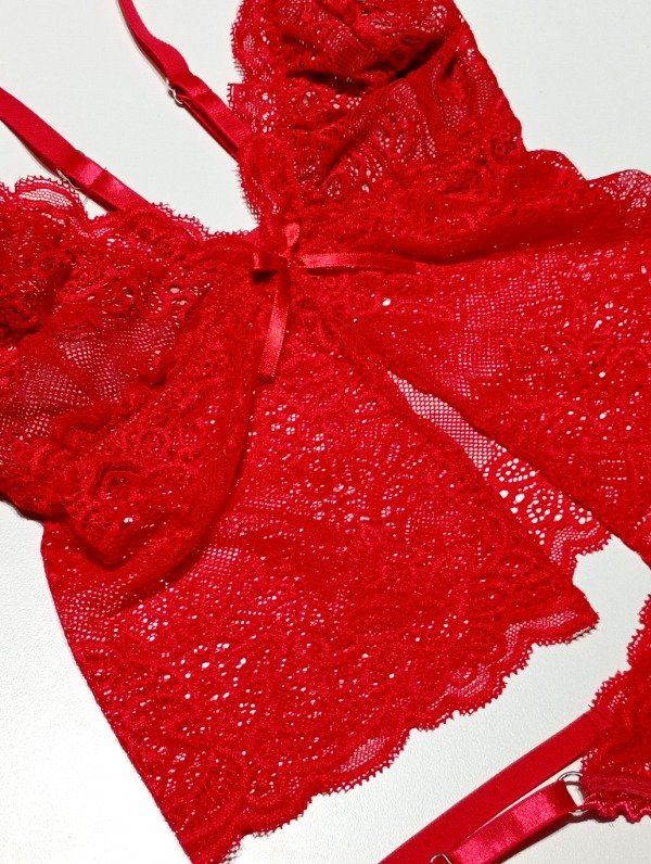 Producto - Set Niza Rojo - Top forrado y less