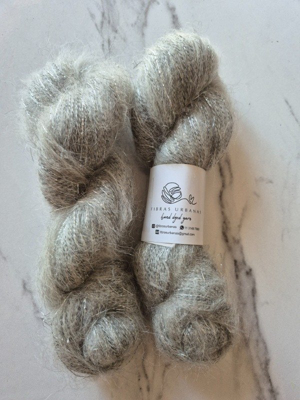 Producto - Mohair Gris Melange con Lurex MFG