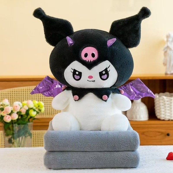 Producto - Peluche Kuromi con mantita 45cm
