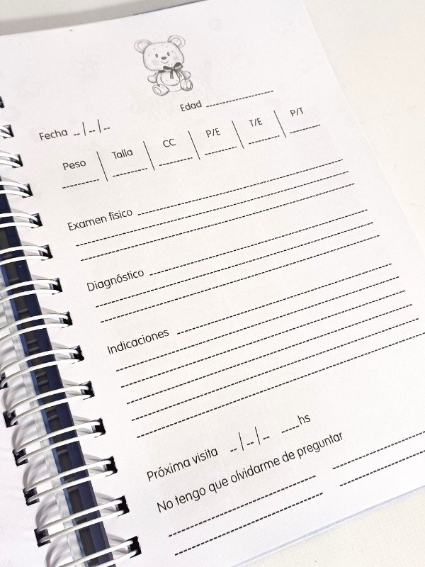 Producto - Cuaderno Pediatrico Conejio Rosa - 4