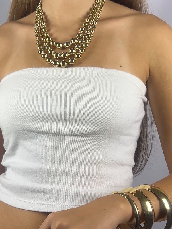 Producto - GARGANTILLA DORADA MULTICAPA INFLADA 4391