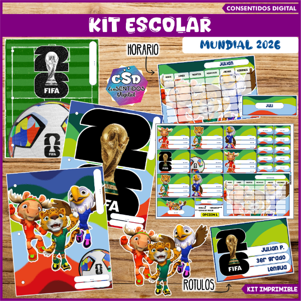 Producto - KIT ESCOLAR MUNDIAL 2026